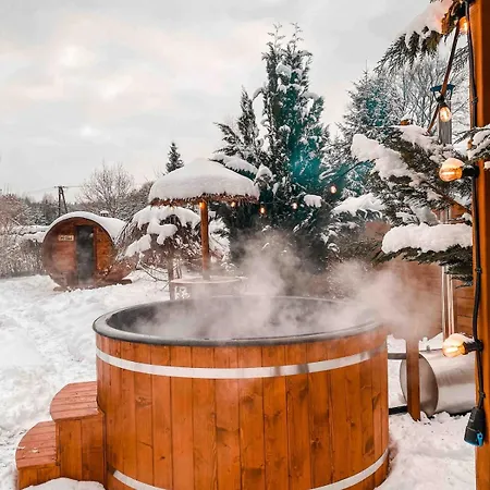 Rajska Cisza - Caloroczny Prywatny W Lesie Nad Jeziorem - Sauna I Balia
